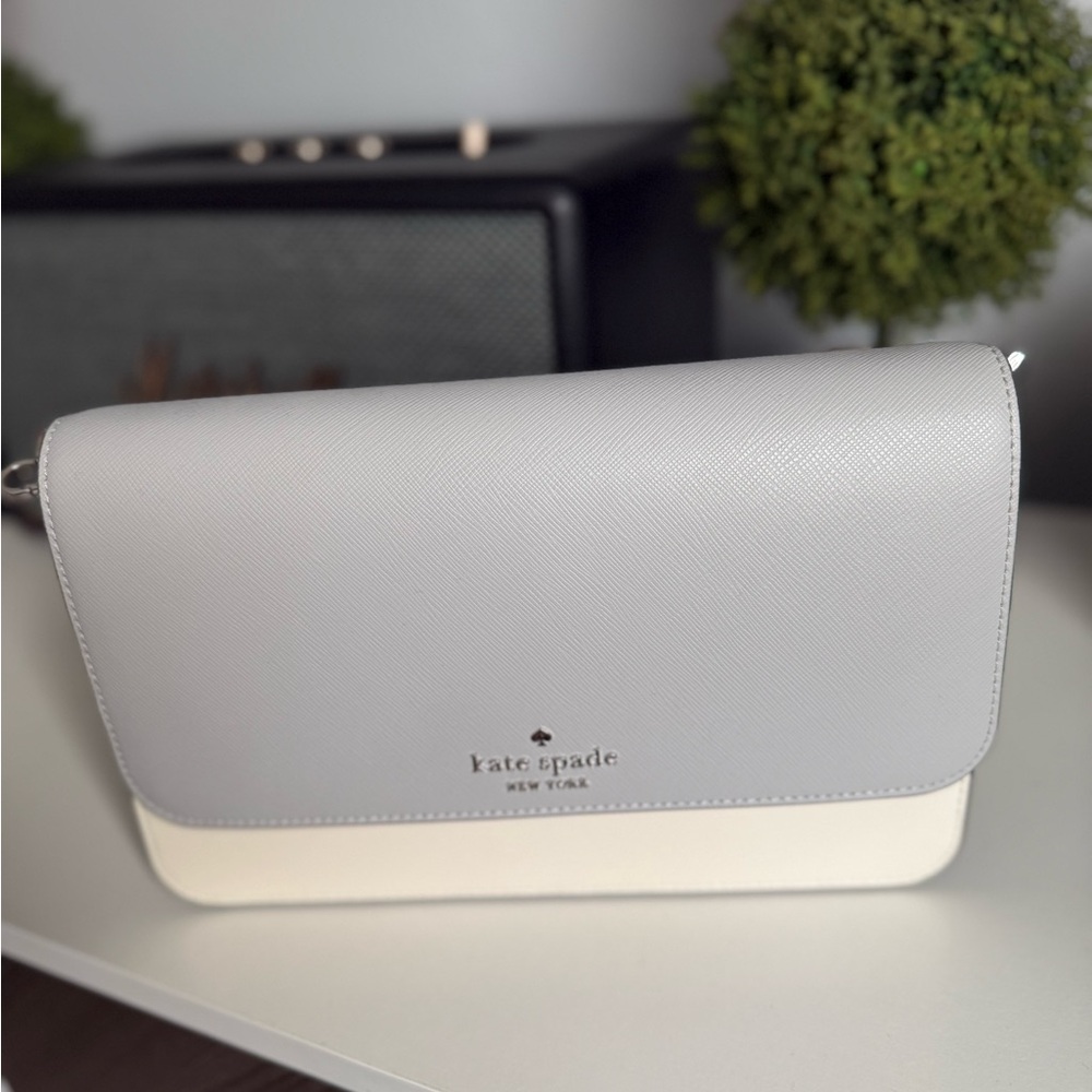 Kate Spade Gray and Cream Women's Bag